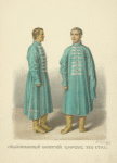 Obyknovennyi boiarskii kaftan XVII stol.