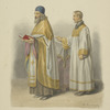 Sviashchennik i diachek v vechernem sluzhenii. 1830.