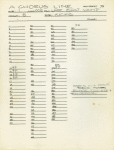 Master track sheets