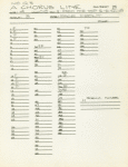 Master track sheets