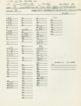 Master track sheets