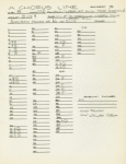 Master track sheets