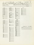 Master track sheets
