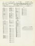 Master track sheets