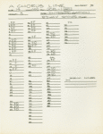 Master track sheets