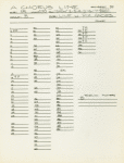 Master track sheets