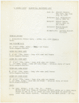 "A Chorus Line" Electrical equipment list