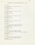"A Chorus Line" Electrical equipment list