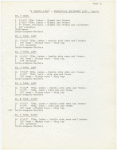 "A Chorus Line" Electrical equipment list