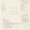 Followspot cue sheets