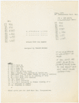 Followspot cue sheets