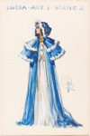 Lucia di Lammermoor : Costume: Lucia: Iii