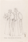 Lucia di Lammermoor : Costume: Four maidens of Lucia