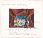 Zauberflöte : Set: "14; II, scenes 29-30"; "Garden beyond temple"