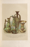 A group of earthenware vases, by Mansard of Voisinlieu France.