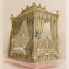 Metal bedstead, by Winfield of Birmingham.