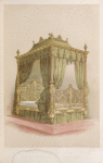 Metal bedstead, by Winfield of Birmingham.