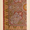 Shawl from Delhi, the pattern worked on a cashmere ground.