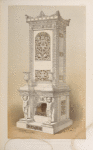 Stove in white porcelain by Hoffman of Berlin.