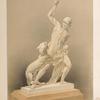 The hunter fighting with the panther. A statue by Jerichau of Copenhagen.
