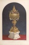 Gold vase - enriched with jewels and enamels, by Watherston & Brogden of London.
