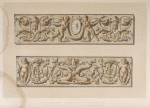 Luca-della-Robbia friezes by Minton of Stoke-upon-Trent.