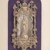Niche and figure, carved in wood by Knecht of Paris.