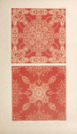 Table covers by Erskine Beveridge of Dunfermline.