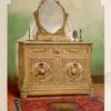 Bed room furniture in marqueterie by Trollope of London.