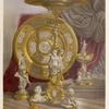 A table and other objects by Elkington & Mason of Birmingham.