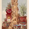 Terra cotta figure of Galatea & group of majolica garden vases, by Minton of Stoke-upon-Trent.