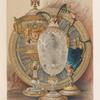 Enamelled vase & dish executed by Morell, for Webb of London.