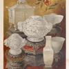 Chinese vases in jade stone.