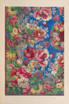 Block printed table cover by Evans & co. of London.