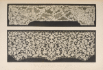 Specimens of lace by Miss Jane Clarke of London.