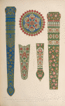 Specimens of Indian enamelling, selected from the arms desplayed in the great exhibition.