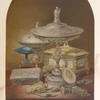 Specimens of silversmiths work by Marrel frères of Paris.