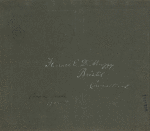 Inscription on inside cover: Florence E. D. Muzzy, Bristol, Connecticut; Book made 1903-04.