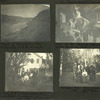 Head of Sacremento River, California, R.R. on right; The "Shasta Water Company" 1900. Falls at Mt. Shasta, California, spring house on right; At home of R.C. Downs, Sutter Creek, California, Oct. 1900, Uncle Rob a "forty-niner"; Buckingham, Fred, Aunt Gertrude, Uncle Rob, Eph., Elsie, Frank.