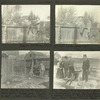 Durango, 1900: Downs and Percy. "Cause we love each other so"; Downs and Percy in McCloskey's back yard, sand pile, "Capt. Kidd", a relic, hanging from fence; Pagosa, Colorado, 1900: Near Pagosa Hot Springs, the white is a mineral crust. Below Downs' feet is boiling water. Misty look is steam. Nettie, Reese, Mabel, Downs, Frank.