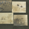 Moving" street scene; Patio of "Grand Hotel of the Cave", two dogs, interior court of hotel at Sante Rosalia, Mexico, dining room sign; After the ball, 6 a.m., hotel at Santa Rosalia, Mex.; Types, Mexican family and home near Eddy, N.M., note house drappery and "baby buggy", 1898.