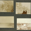 Dick and Frank at Hot Springs, Arkansas, Army and Navy hospital. 1898; Government bandstand of stone on the hill, Dick Smith, Frank Downs, 1898, at Hot Springs, Arkansas; Bird's eye view of Geyser Springs Ranch; Wardman's residence, near McLenethan's, at La Huerta Eddy, N.M.