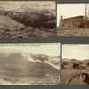 Photographs from Frank Teeter, Durango, Colorado: Ranch, New Mexico; Mines near Cumberland Peak, S.W. Colorado. Where F.E.D.M., Marguerite, Adrienne, in care of Reese and Mabel, spent night at miner's cabin, Aug. 1892. Climbed peak next day, nearly as high as Pike's Peak. Mr. Teeter supt. of mines, presented this group of pictures, marked T., same place above; To the gold diggings.