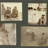 Photographs from Frank Teeter, Durango, Colorado: The courting. The girl is called a "Cyotta"; Cherubs; "Poe-wan-ne-missie"; Matador's thrust of sword, killing the bull. From Frank Downs.