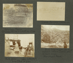 Santiago, Mexico. Mexicans bathing and washing clothes in river; Cattle feeding, Oklahoma; Rush parlor, Lucy F. Rush at piano, Mrs. Rush, Stanley R.; Fred Schermayer at "headwaters" where Dark Cañon stream rises. Schermayer's ranch.