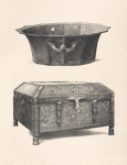 Bronzeschüssel; Korankasten mit Bronzebeschlägen.