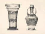 Glasflasche; Glaspokal.