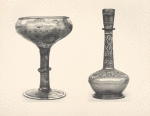 Glasflasche; Glaspokal.