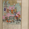 Iskandar talks with the prophet Khizr about his quest for the Fountain of Life, fol. 435v