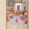 The celebration of the birth of Shîrvî, the son of Khusrau Parvîz and Maryam, the daughter of the Qaysar of Rûm.